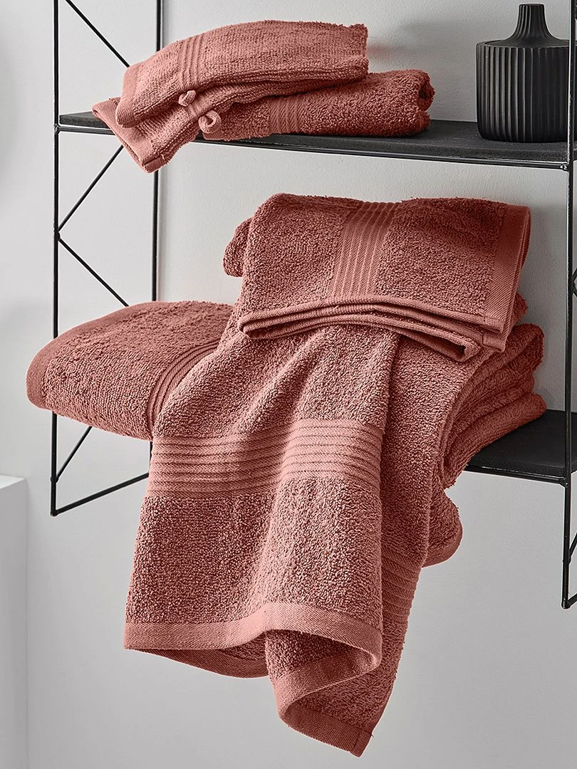 Serviette de bain 50 x 90 cm terracotta