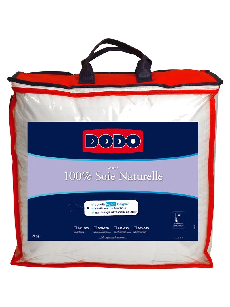 DODO   Couette Supérieure Soie LEGERE   Blanc