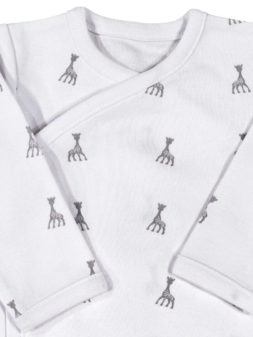 Body Manches Longues Blanc Sophie La Girafe (3 Mois)   Blanc