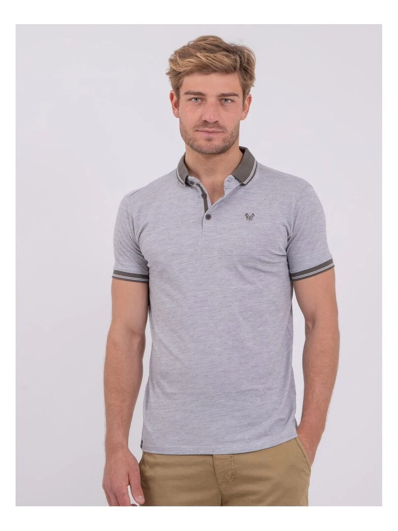 Polo manches courtes pur coton PIVOLI Kaki