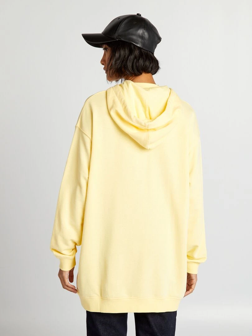 Sweat léger à capuche   Jaune