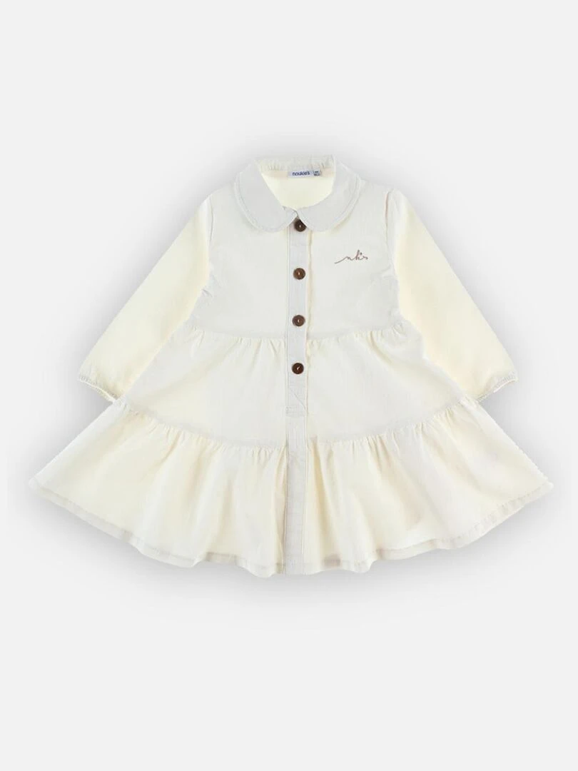 Robe en velours côtelé    Noukie's   Blanc