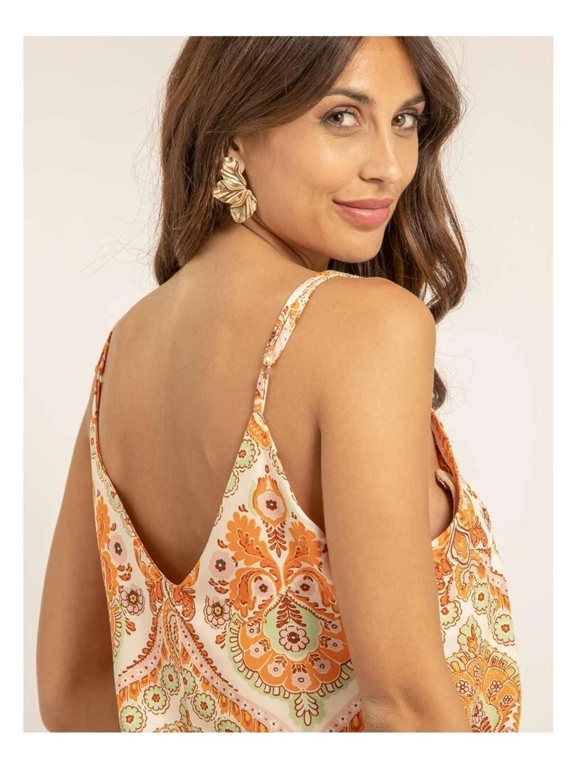 Caraco motifs FARIZA   Orange