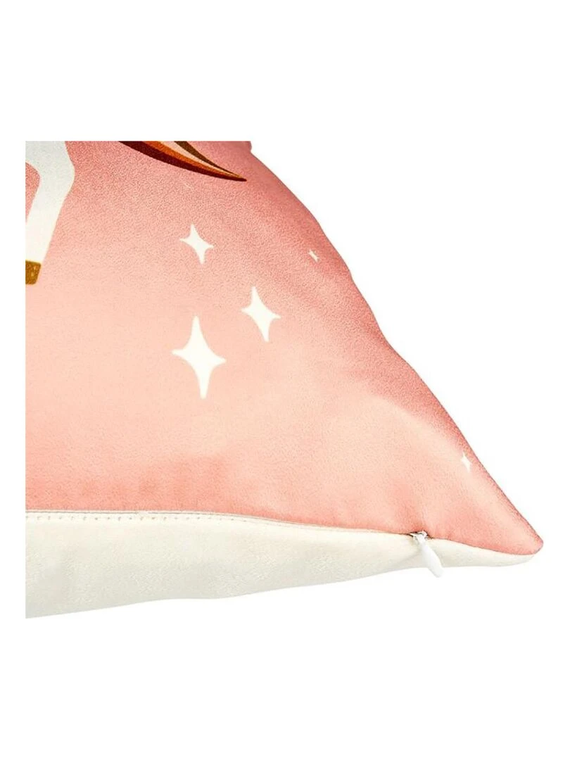 Housse de coussin 40x40 cm Licorne Rose