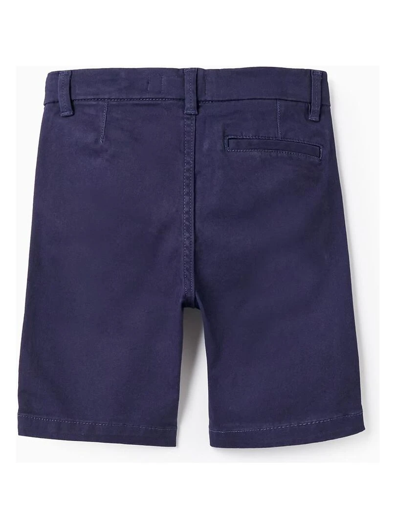 Short Chino En Sergé De Coton Pour Garçon 'Midi' PICASSO Bleu foncé