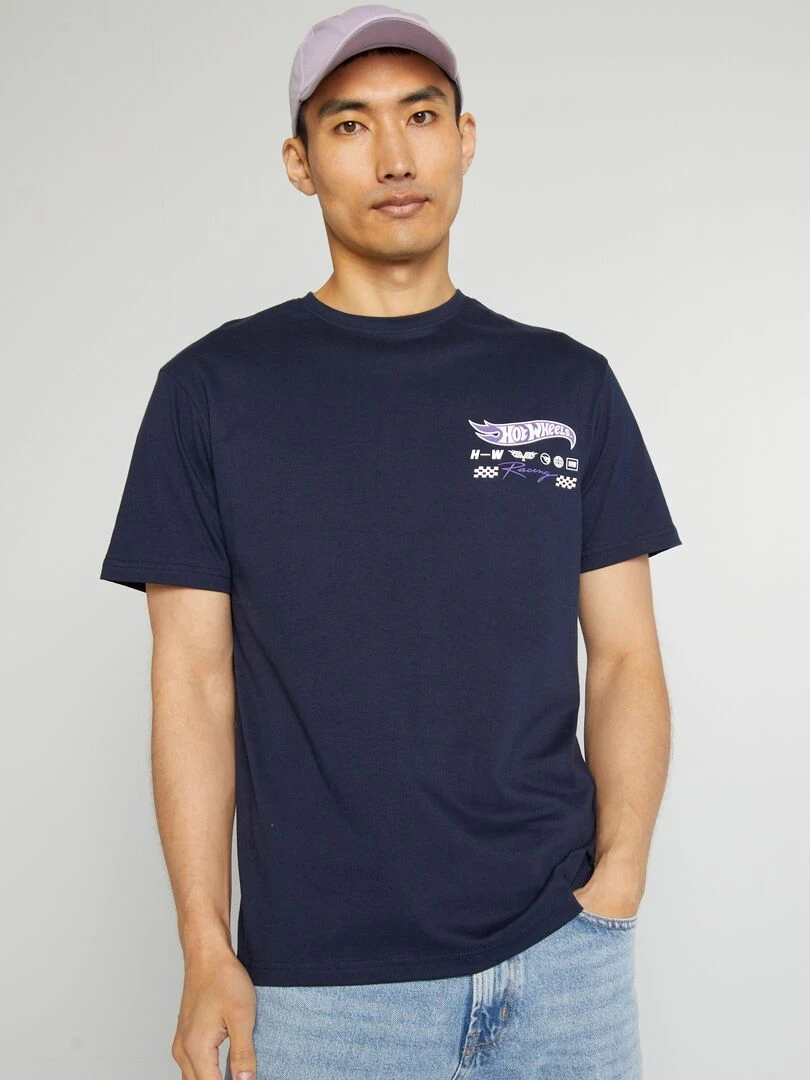 T shirt à manches courtes 'Hot wheels'   Noir