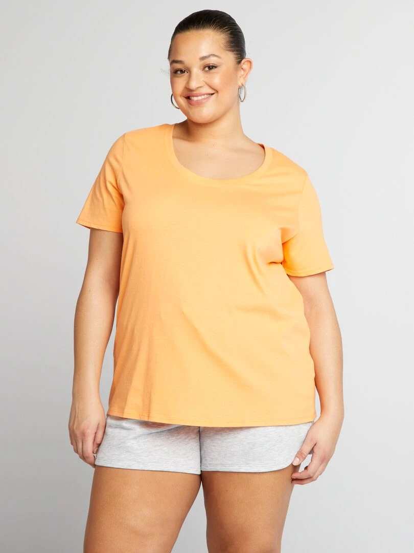 T shirt Uni   Orange