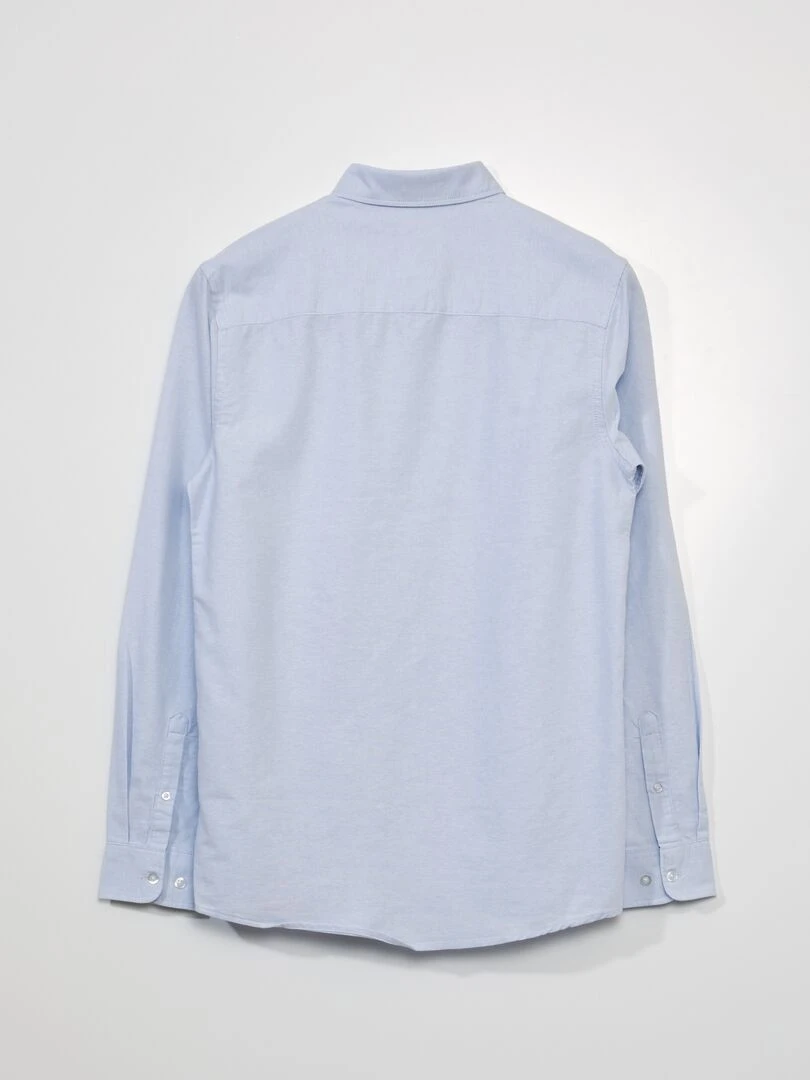 Chemise en coton oxford   Bleu