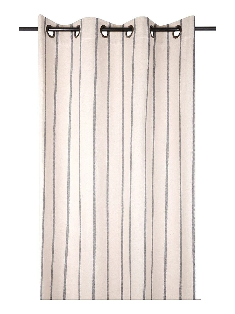 Rideau à œillets 135x260 cm St Trop anthracite coton Gris