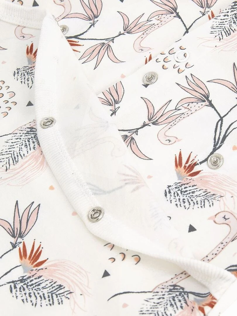 Pyjama bébé Exotic Bird   Ecru