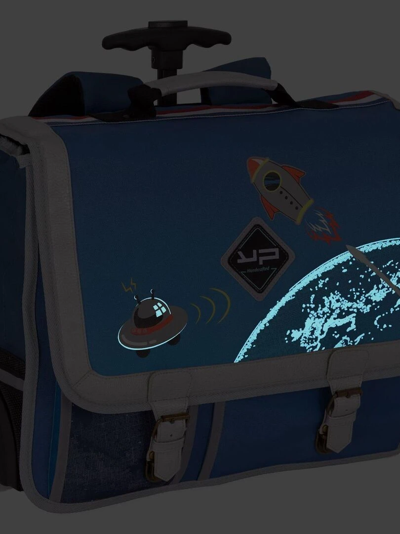 BODYPACK Cartable à roulettes 41 cm Objectif Lune   Bleu