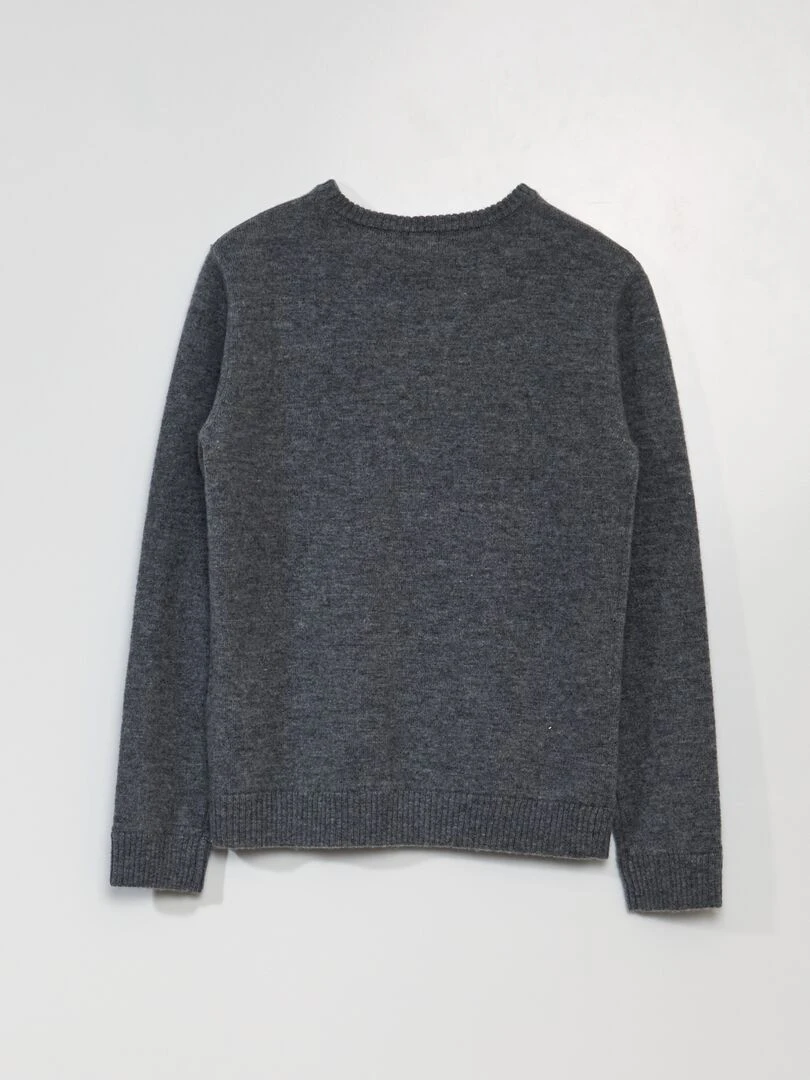 Pull en laine   Gris