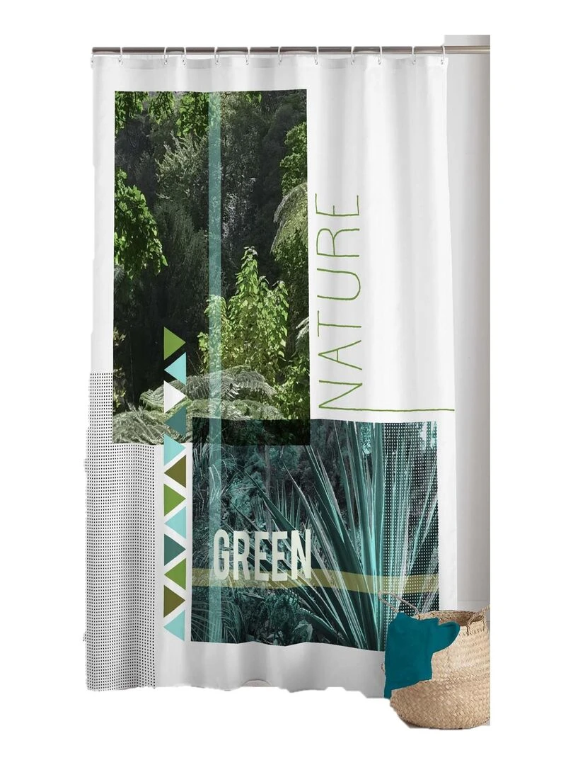 Rideau de douche Modele Green Nature Vert