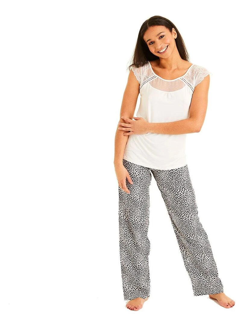 Pyjama LIBERTE Pomm'Poire Noir