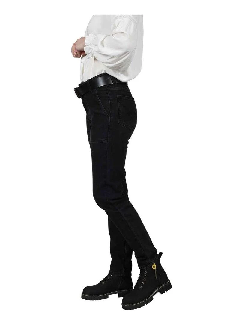 CHATTAWAK Pantalon coton slim Noir