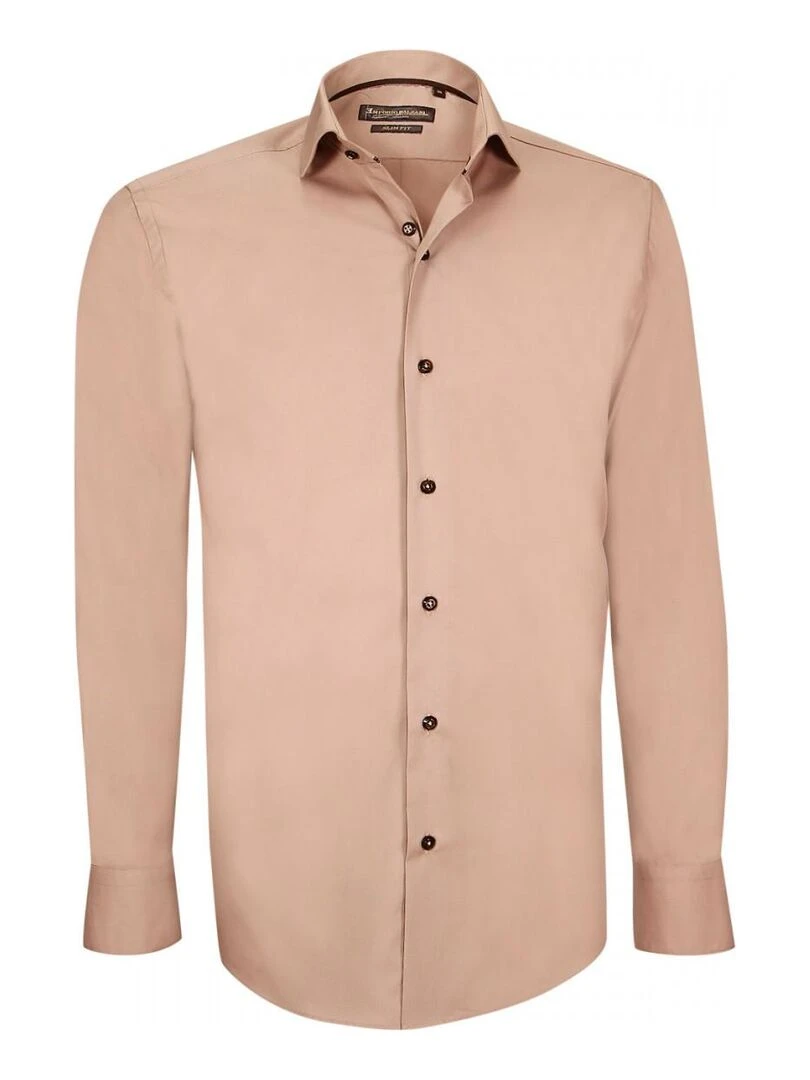 Chemise en popeline GIACOMO Beige