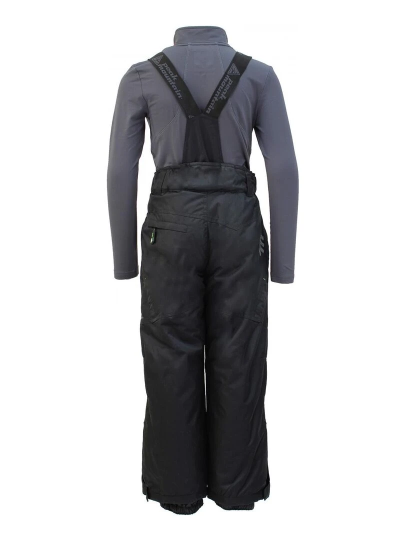 Pantalon de ski garçon EDAL PEAK MOUNTAIN Noir Noir