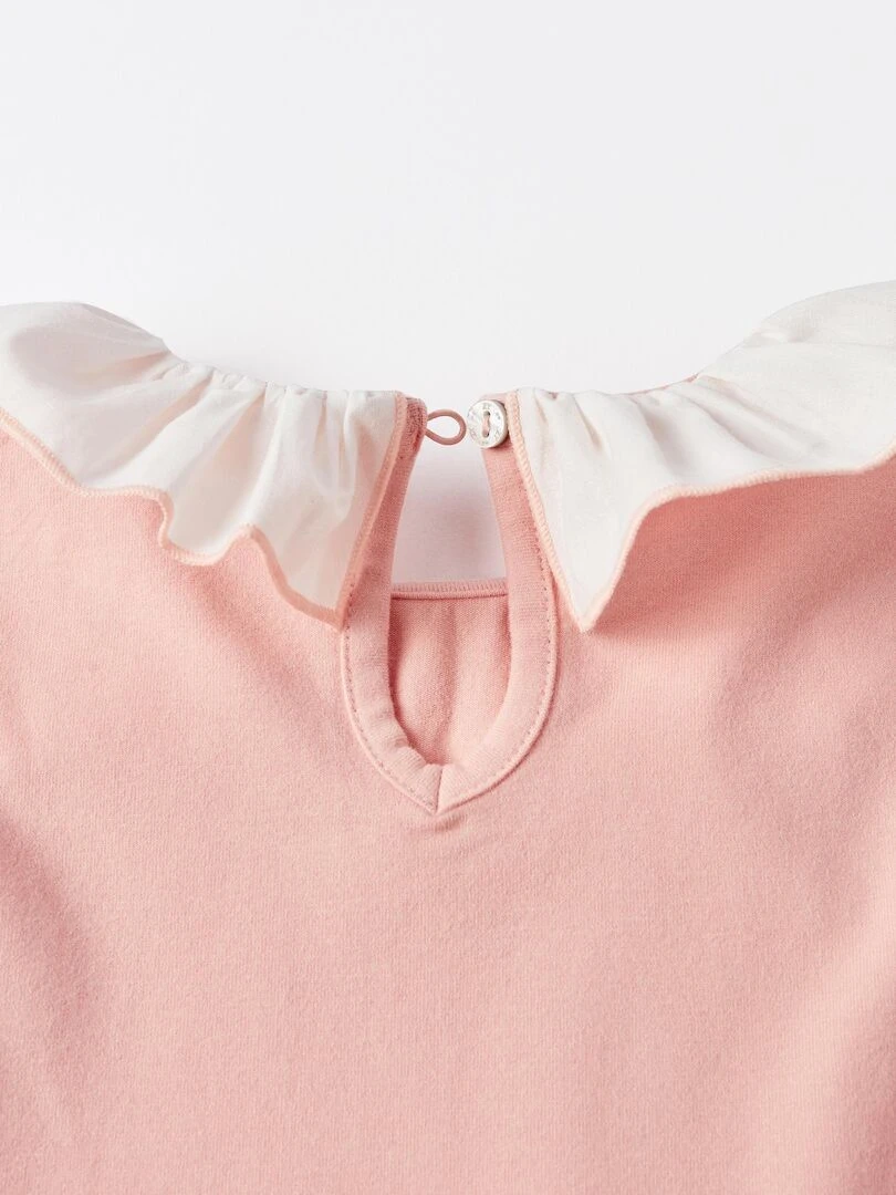 T shirt à manches longues the voyage 'Zippy'   Rose clair