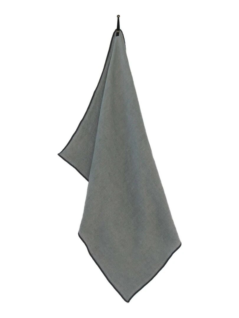 Torchon de cuisine en lin Gris souris