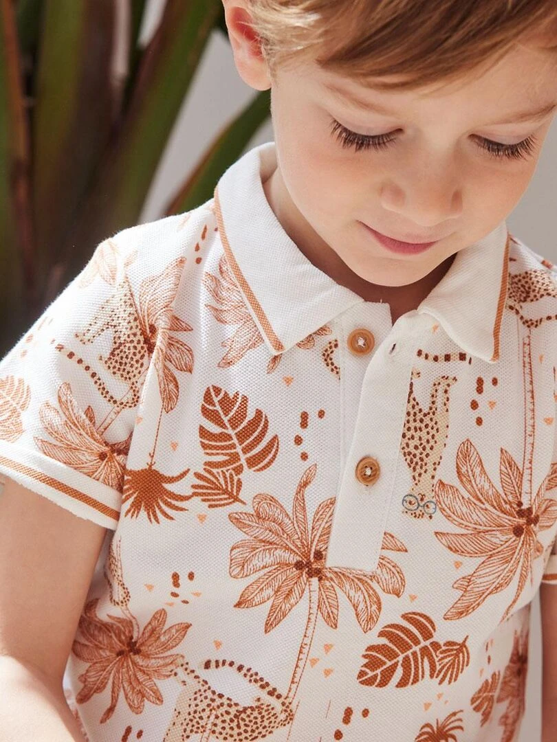 Polo enfant Oasis   Ecru