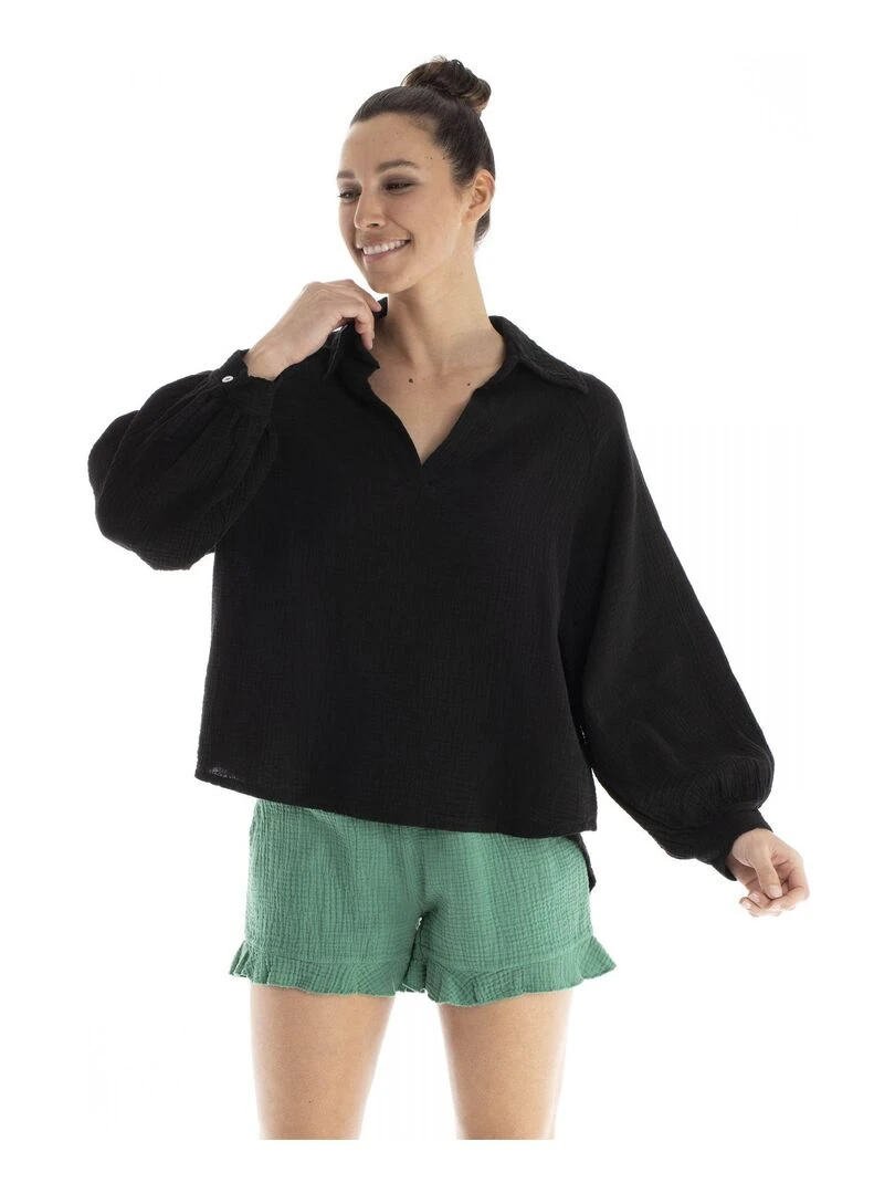 Chemisier  CARMEN   Gérard Pasquier   Noir Noir