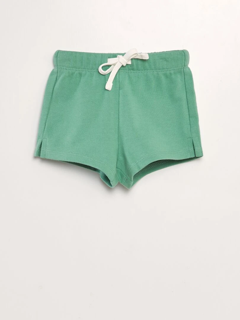 Ensemble débardeur + short   2 pièces   Blanc/vert