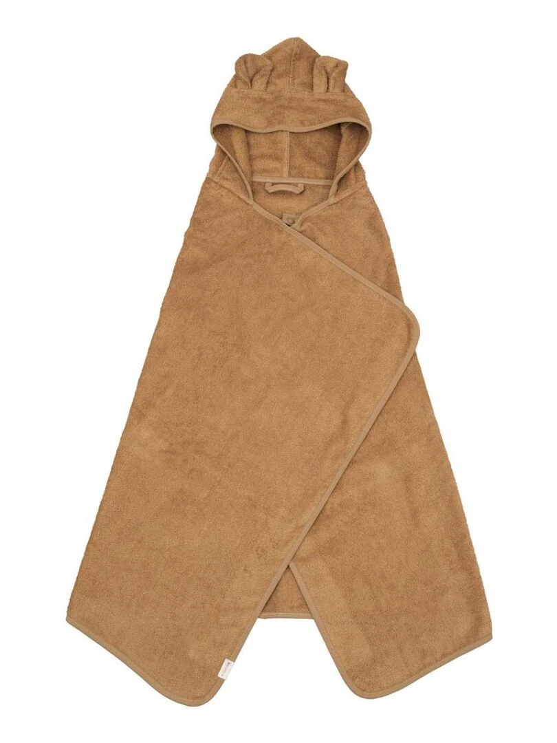 Hooded Junior Towel Bear Ochre Ochre One Size Marron