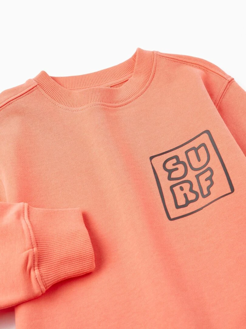 Sweat en coton pour garçon 'Surf'  NO DRAMA IN THE BAHAMAS   Rose