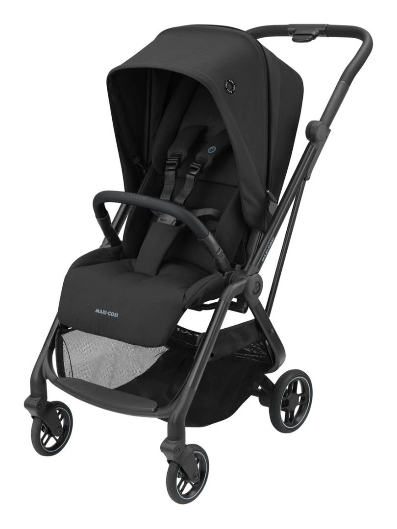 MAXI COSI Poussette ulta compacte Léona Pliage compact De la naissance à 4 ans Essential Black Noir Noir