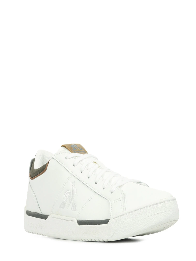 Baskets Stadium Workwear Leather Blanc