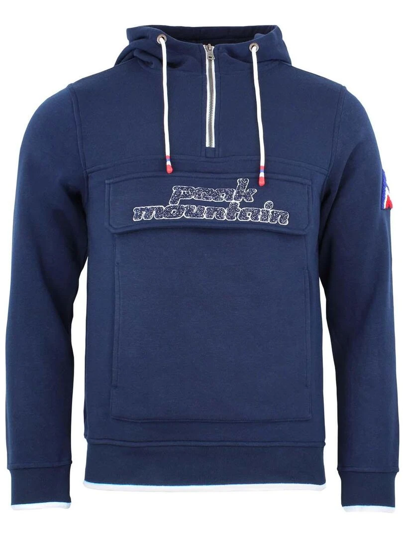 Sweat à capuche homme CEFLOW PEAK MOUNTAIN Bleu marine