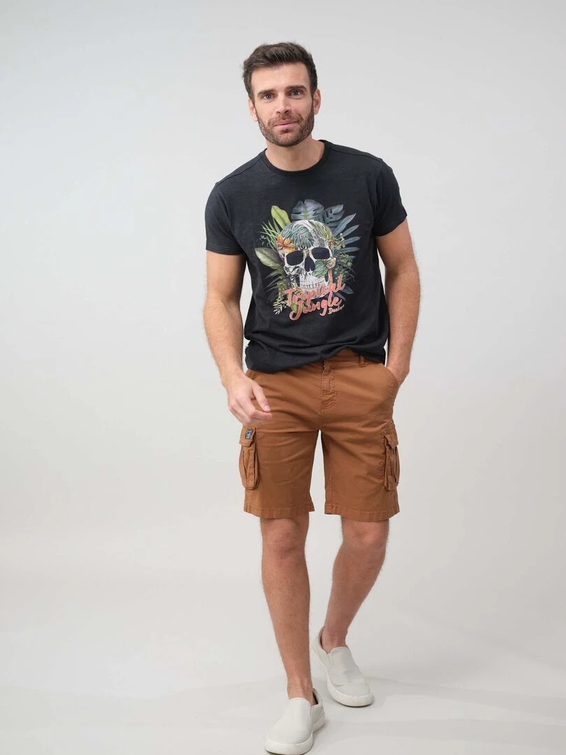 Bermuda casual pour homme 'Deeluxe' Marron caramel