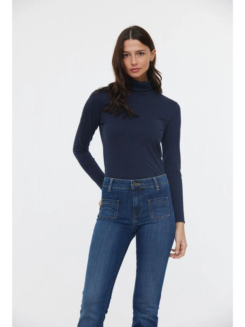 Lee Cooper Pull manches longues coton slim ASLI Bleu marine