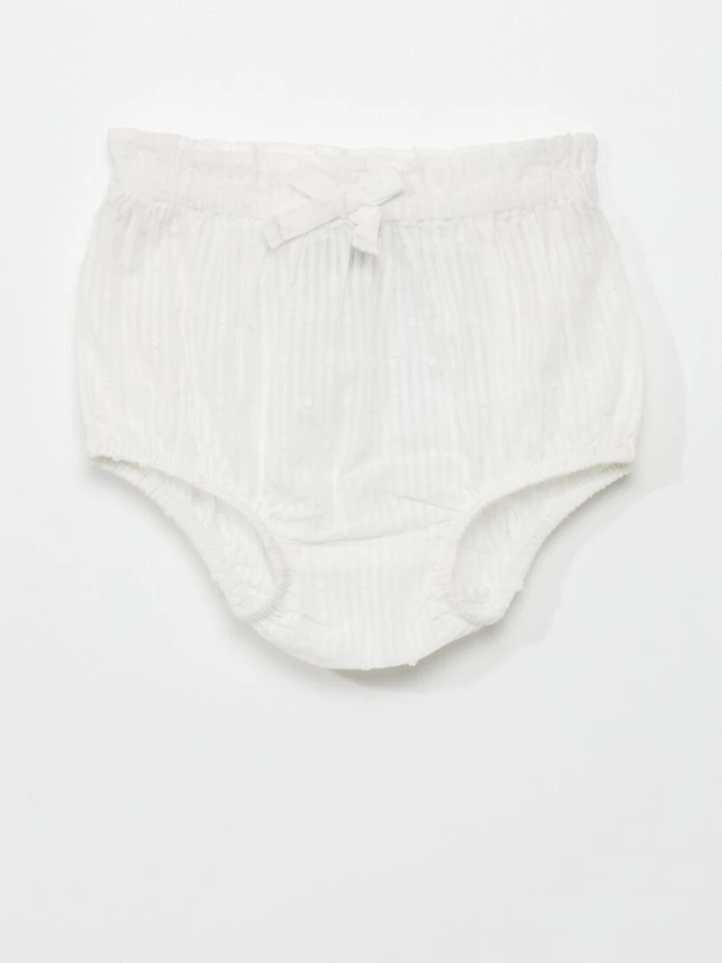 Ensemble de cérémonie à plumetis   2 pièces   Beige