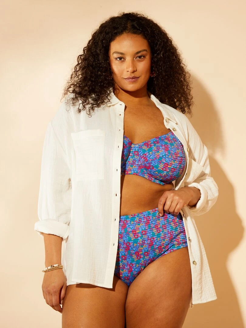 Soutien gorge de bain corbeille Multicolore
