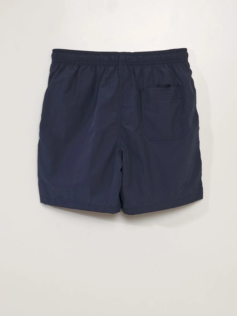 Short de bain à poches bleu marine