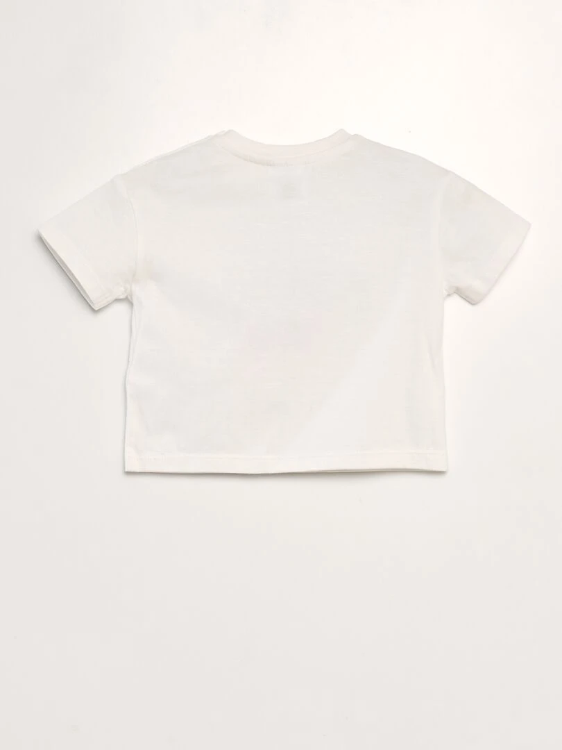 T shirt 'Super Man'   Blanc