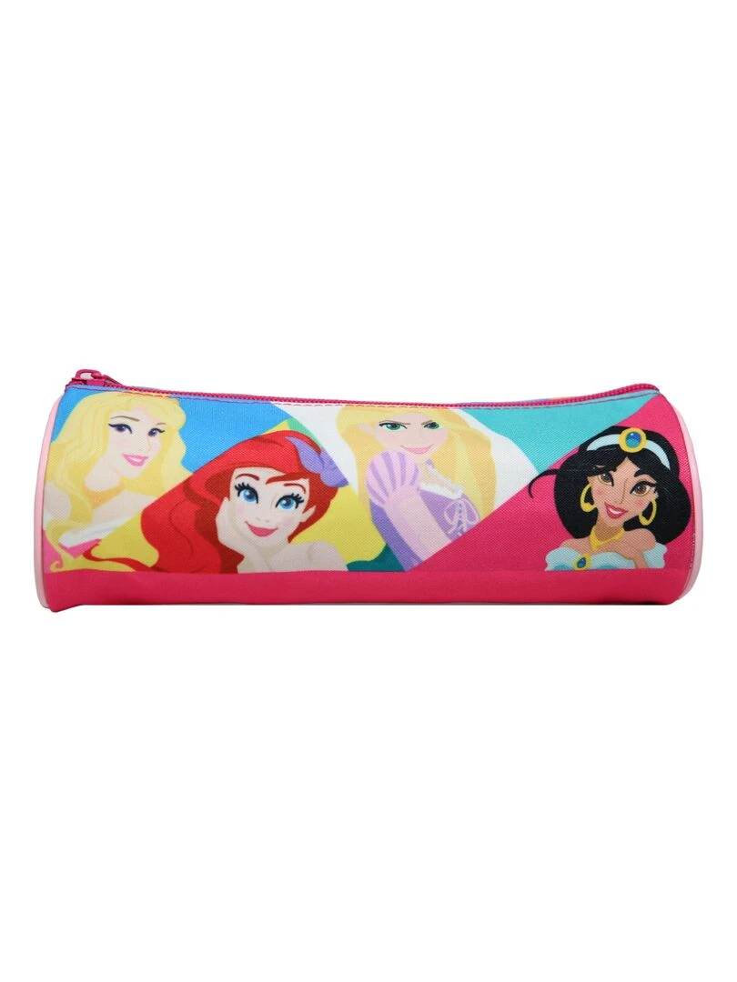 BAGTROTTER Trousse scolaire ronde Princesses Multicolore Rose
