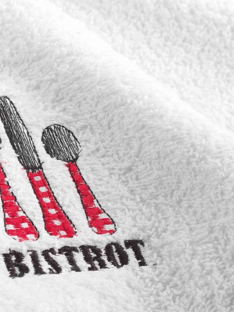 Essuie main Torchon Bistrot rouge Rouge