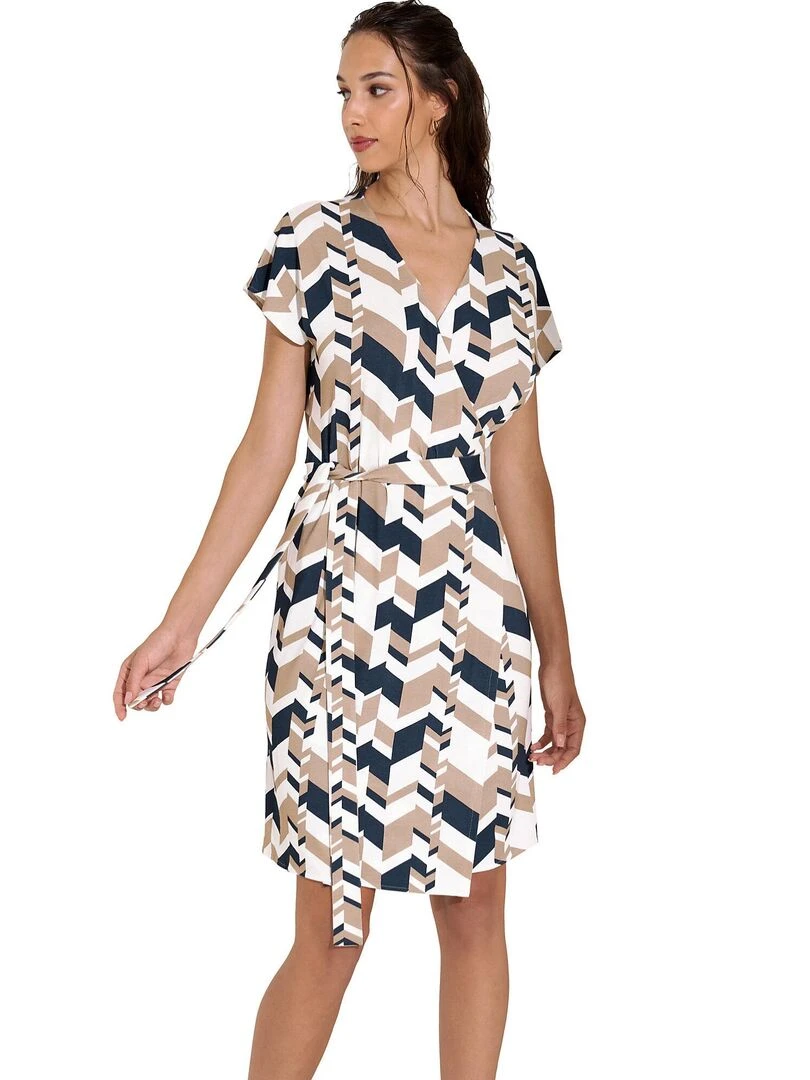 Robe estivale manches courtes Toulouse Bleu