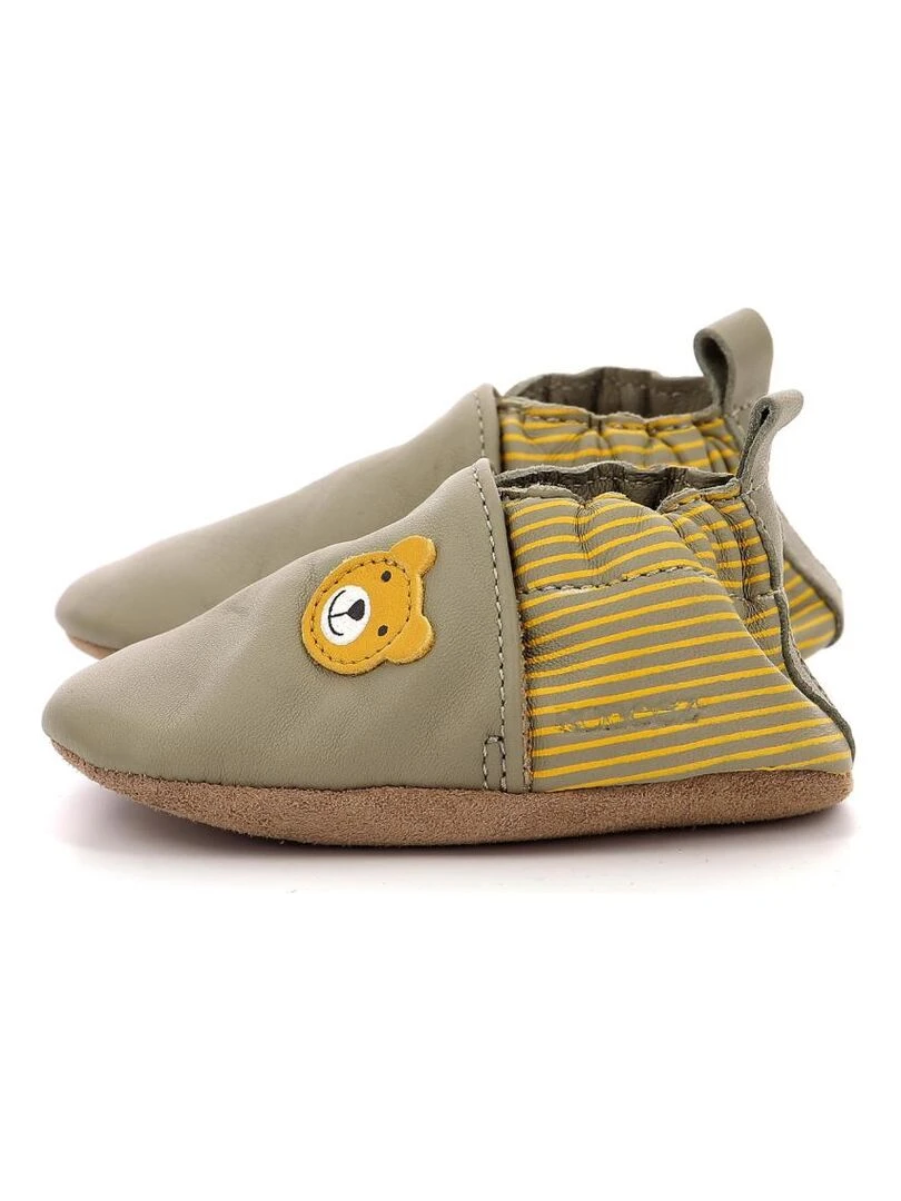 Chaussons Cuir Doubear   Kaki