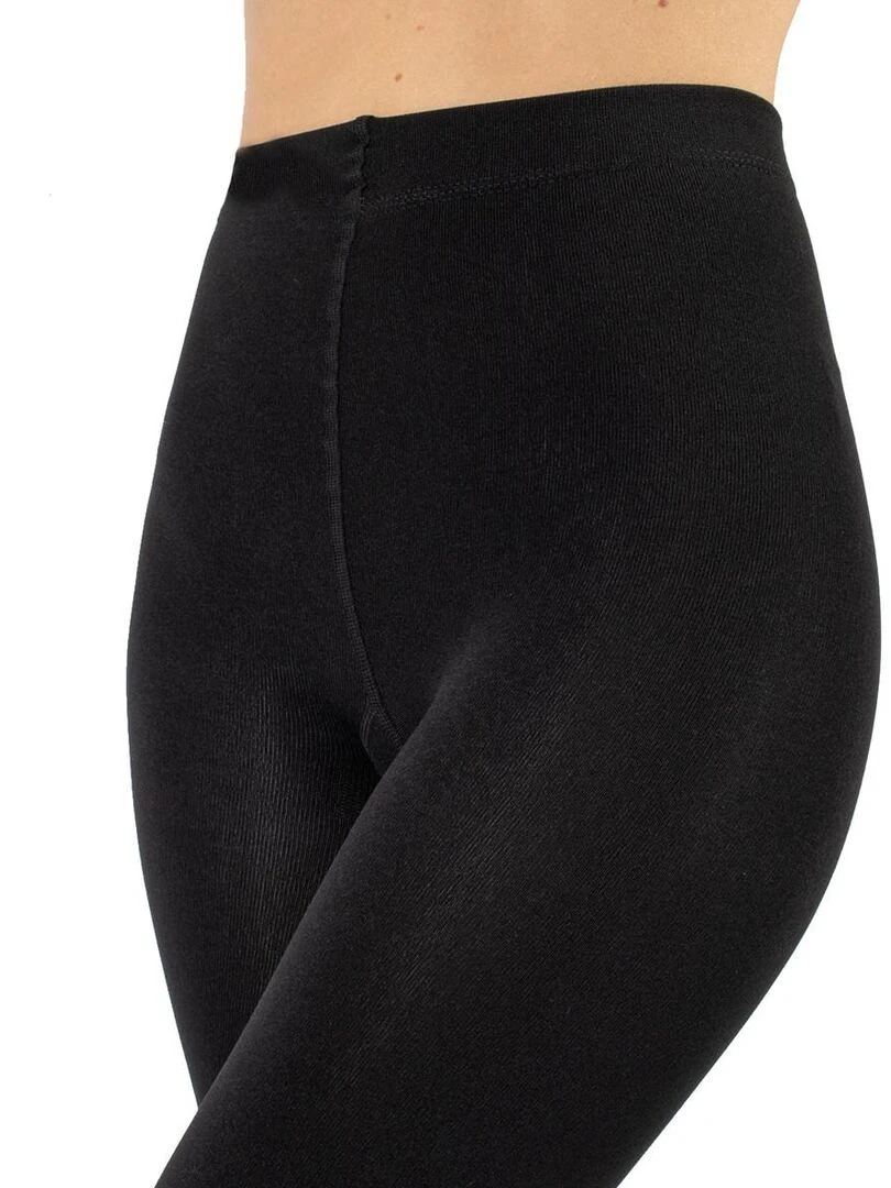 Collant thermique intérieur en polaire 300 deniers Noir