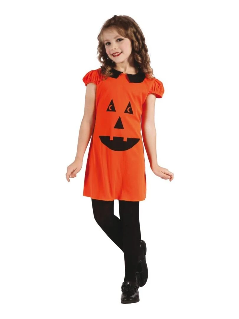 Déguisement Robe Citrouille Halloween fille Orange