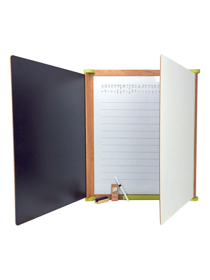 Grand tableau triptyque en bois   N/A