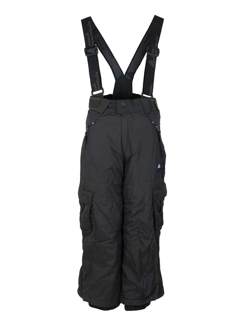 Pantalon de ski garçon ELTARO PEAK MOUNTAIN Noir Noir