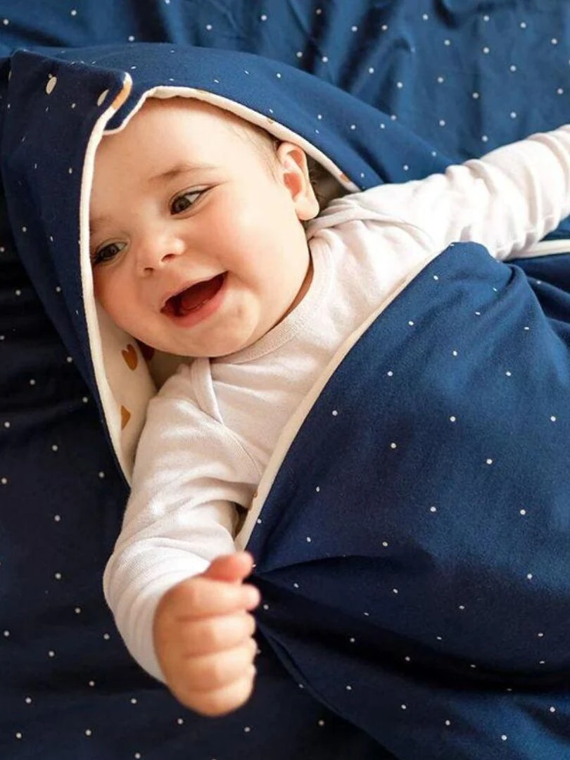 Nid d'ange réversible bleu (6 24 mois)   Bleu