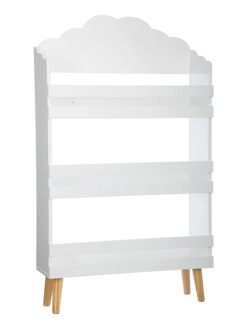 Bibliothèque enfant forme nuage Blanc