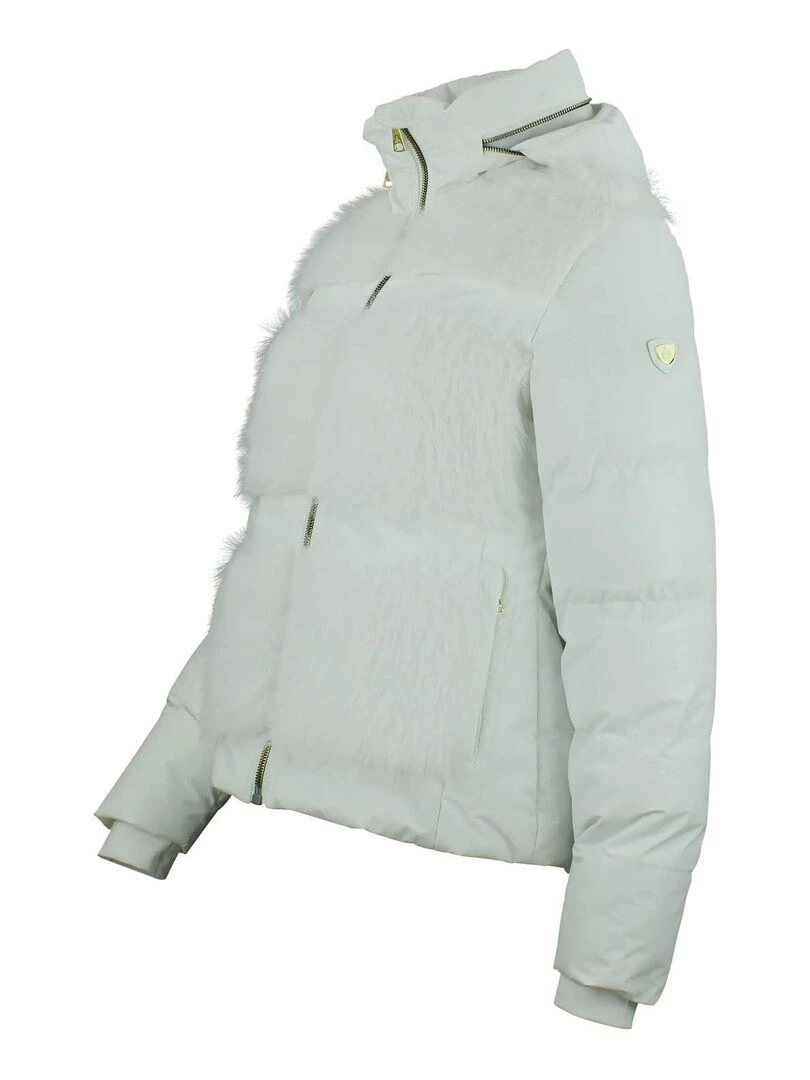 Doudoune fourrure AFOURIR   PEAK MOUNTAIN   Ecru