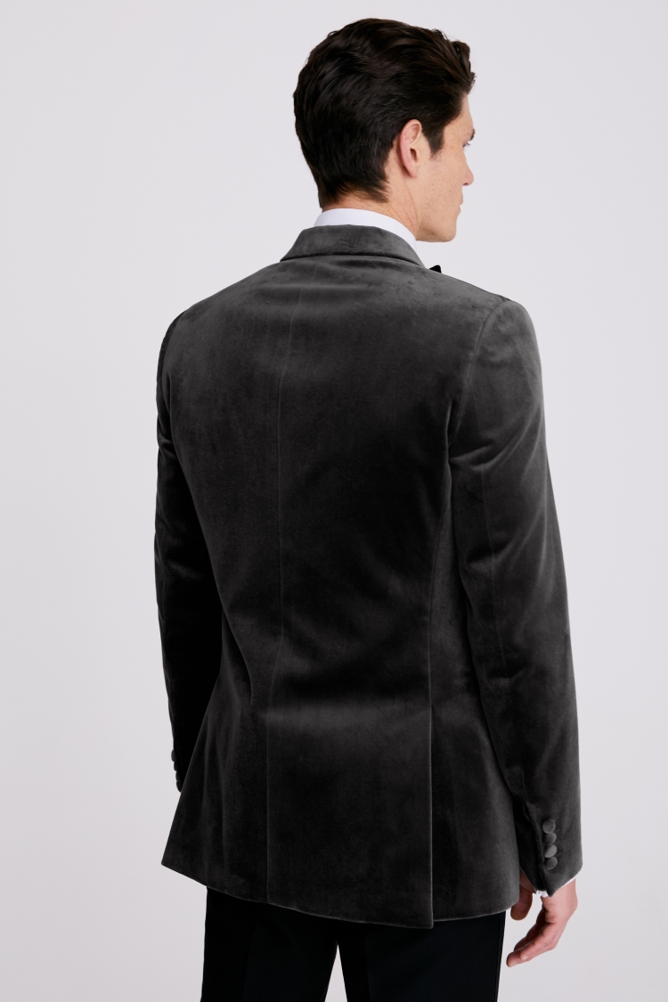 Slim Fit Grey Clementine Check Jacket    Buy Online at Moss