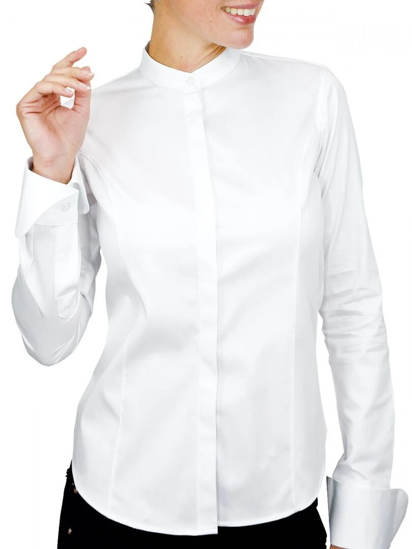 Chemise col mao LEXINGTON Blanc